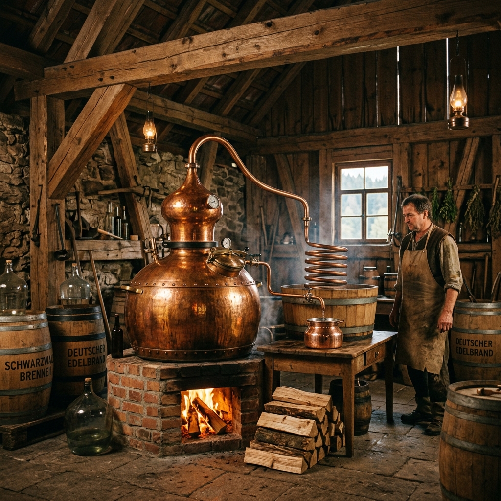 Kupfer Destillationsanlage Kaiser und Suhr